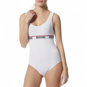Moschino Bodysuit White Brand New with Tags Size XS UK 8 - Picture 1 of 2