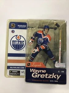 Mcfarlane NHL Wayne Gretzky Edmonton Blue Jersey Legends Series 1 Figure New - Imagen 1 de 4
