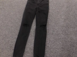 Jeans American Eagle para mujer 4 negros Jegging súper tiro alto denim elástico - Imagen 1 de 13