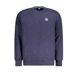 NORTH SAILS Felpa Logo Blu Navy Uomo Tg L - Foto 1 di 2