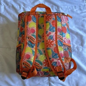 Polar Pack Rucksack Kühlbox bunt Tropical Fruit Print verstellbare Träger - Bild 1 von 7