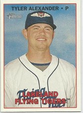 Tyler Alexander Detroit Tigers 2016 Topps Heritage Minor League
