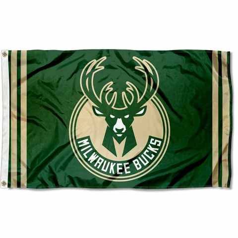 Milwaukee Bucks New Logo Flag Large 3x5 Cover