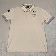 Aeronautica Militare Mens Polo Shirt Size XL Gray Embroidered Short Sleeve