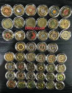 $2 coin collection 2012 - 2022 Colour 47 Coins Coin Capsule Honey Bee - Foto 1 di 12