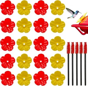 20 Pcs Hummingbird Feeders Replacement Flowers - Picture 1 of 7