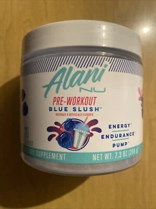 Alani NU PRE-WORKOUT-Blue Slush 7.3 oz 09/26 NEW/SEALED!! - Picture 1 of 3