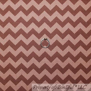 BonEful FABRIC FQ Cotton Quilt Charlie Brown VTG Tan Men Chevron Stripe Blender - Picture 1 of 6