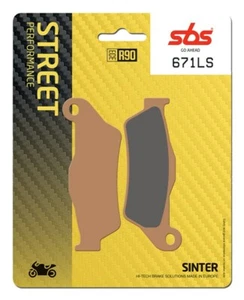 SBS 671LS REAR SINTER BRAKE PADS MOTO GUZZI GREY 8V 1200 2007-2014 - Picture 1 of 4