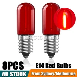 8 PCS 10W E14 220V Mini Red Bulbs Salt Lamp Replacement Bulbs Light Fridge Lamp - Picture 1 of 7