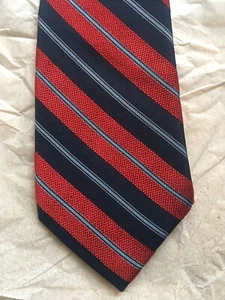 NEW & LINGWOOD classic men’s silk Repp Tie multi colored stripe perfect gift - Picture 1 of 7