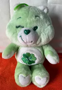 Care bear, vintage 1980's, green Good luck bear with four leaf clover by Kenner - Picture 1 of 2