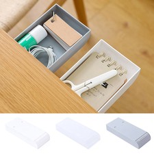 Punch Free Under Table Drawer Self-Adhesive Pen Storage Drawer Organizer