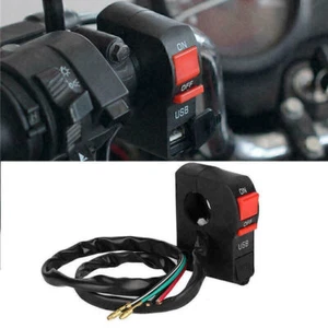Elektromobil Motorrad Lenker USB Buchse Steckdose Ladegerät Schalter Wasser K7U1 - Bild 1 von 6
