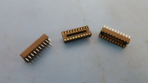 20 PCS IC SOCKET 20 PIN DIP SOCKET PC PIN Through-hole , 2556-20T , ICD-20 - Picture 1 of 8