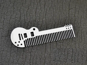 Haarkamm - Flaschenöffner Gitarre Geburtstag Geschenk für Musiker Kunstwerk Instrument - Bild 1 von 2