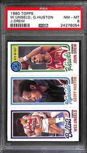 1980 TOPPS #175 UNSELD/HUSTON/DREW AS PSA 8 NM-MT 24278054 - Picture 1 of 2