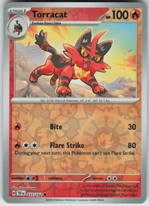 Pokemon Torracat 033/162 SV05: Temporal Forces Common NM - Picture 1 of 2