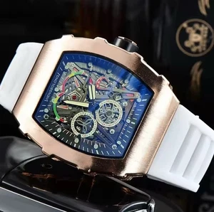 Orologio Richard Fashion Style Rapper Mille Bianco Oro Homage - Foto 1 di 1
