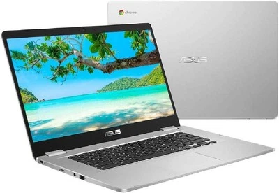 ASUS Chromebook C523NA 15.6'' Screen Lid Palmrest Silver Laptop FOR PARTS - Image 1 of 3