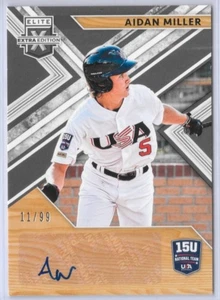 2019 Panini Elite Extra Edition - 15u National Team Signatures Aidan Miller /99 - Picture 1 of 3