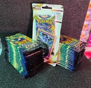 Pokemon Crown Zenith LOOSE Sealed (35 packs) and 1 Astral Radiance Blister/Coin - Picture 1 of 1