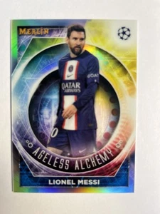 2022-23 Topps Merlin Chrome UEFA Lionel Messi Ageless Alchemy #AA-14‼️WC Champ🏆 - Picture 1 of 2