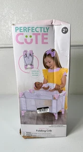 Perfectly Cute Folding Crib for Baby Doll – Doll Accessory Playset - Picture 1 of 6