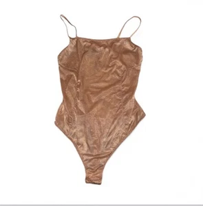 SKIMS Gr. XL Glissenette Sienna U-Ausschnitt transparent Body schimmernd Neu mit Etikett - Bild 1 von 8