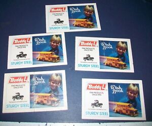 Lot of  5 Buddy L Wish Book catalogue flyer pamphlet Sturdy Steel