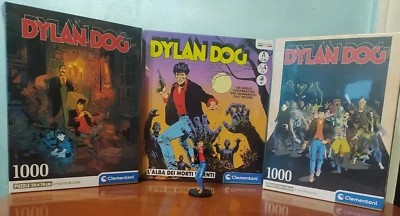DYLAN DOG:  2 PUZZLE - 1 GIOCO - 1 STATUINA IN PIOMBO - NUOVO - VENDITA A SCELTA - Immagine 1 di 4
