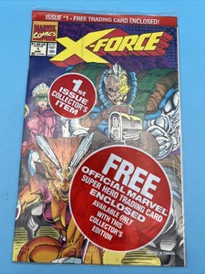X-Force #1 Sealed In Plastic (1991) Marvel Comics With Mystery Card