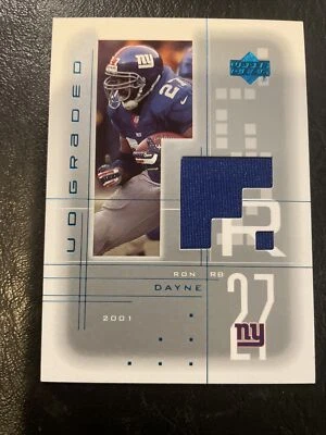 2001 Upper Deck UD Graded Blue Jersey Ron Dayne New York Giants #RD Wisconsin NM - Image 1 of 4