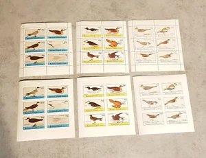 BERNERA ISLANDS SCOTLAND -BIRDS-OISEAUX-6 MINIATURE SHEETS PERF&IMPERF MNH - Picture 1 of 1