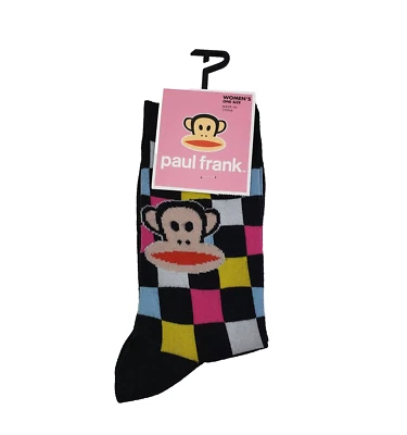 Calcetines Paul Frank Mujer Talla 6-9.5 Negro Mono Gráfico Novedad Crew*Paquete Roto* Foto 1 de 3