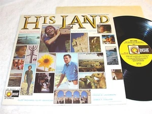 Cliff Richard, Cliff Barrows, Ralph Carmichael "His Land" 1970 LP, Nice EX! - Picture 1 of 2