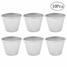 Pudding Moulds, 10pcs Aluminum Baking Cups Cupcake Mould Muffin Tin Dariole