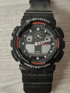 Vintage Japan Casio G Shock Resist GA-100 WR200M Digital Quartz Uhr - Bild 1 von 10