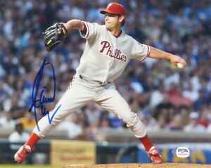 Jamie Moyer Signed Phillies 8x10 Photo PSA A1