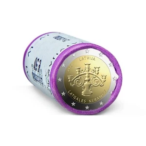 LETONIA cartucho original 2 euro 2020 S/C  Ceramicas Latgalian - Latvia - Picture 1 of 1