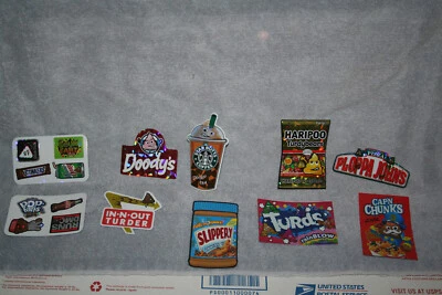 Juego de 10 pegatinas de comida chatarra Doody - Serie 5 - Poop Emoji - Novedad comida parodia Foto 1 de 4