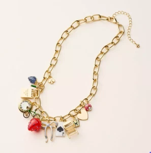 Kate Spade Target Chunky Charm Statement Necklace Gold Presale SHIPS ASAP - Picture 1 of 1