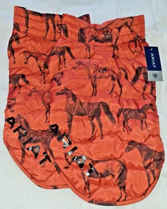 2 Ariat® Softshell Dog Pup Puffer Jacket Equine Horse Design S/P - Picture 1 of 8