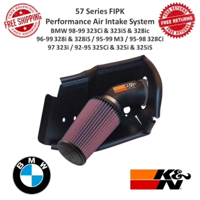 Sistema de admisión de aire HDPE K&N serie 57 FIPK Gen II para BMW 323Ci, 325i, M3, 328iS Foto 1 de 4