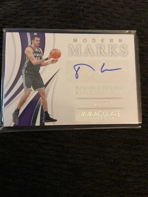 2018/19 Immaculate Basketball Nemanja Bjelica Auto 82/99 - Image 1 of 3