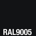 RAL 9005 Jet Black tinned Paint