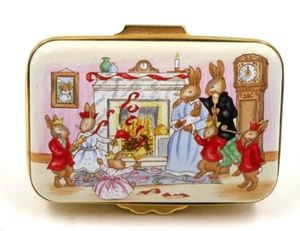 CAJA BARATIJA CRUMMELS FOR ROYAL DOULTON ESMALTE BUNNYKINS CELEBRAR EL MILENIO - Imagen 1 de 6