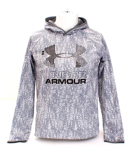 Under Armour Storm Gray Digital Camo Hooded Pullover Hoodie Youth Boy's L NWT - Picture 1 of 5