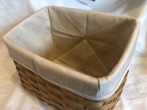 Longaberger Oatmeal (LINER ONLY) for a Media Basket - Picture 1 of 2