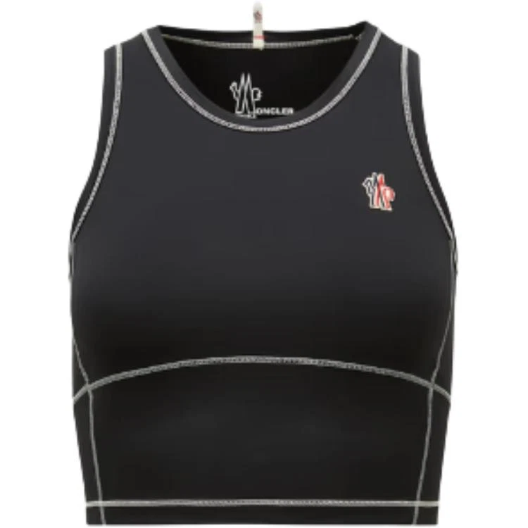 Chaleco corto ajustado con logotipo Moncler Foto 1 de 1